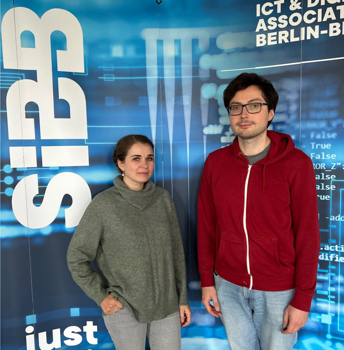 Oksana and Pawel from UfoCourier at the SIBB Deep Tech Accelerator